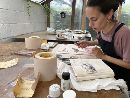 APRstaff's tweet photo. Giulia Gentilcore artist resident 2023 https://t.co/pq0aNmuxdv 
Giulia Gentilcore from Italy, residency June and July 2023

Residency about Mokulito course. Ariadna Abadal teaching https://t.co/9PE6pIDk7v