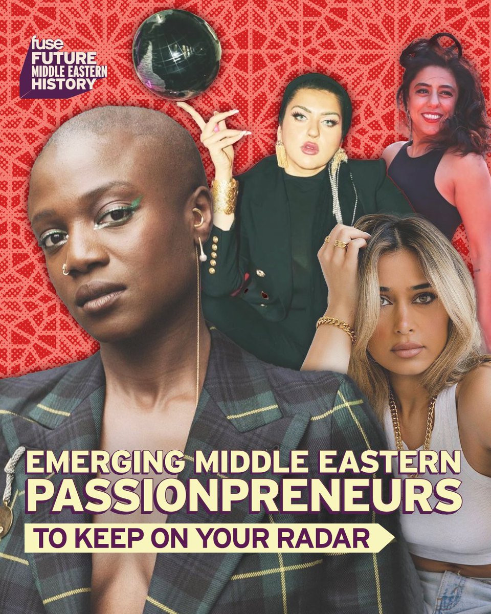 fusetv's tweet photo. We're spotlighting 4 Emerging Middle Eastern Passionpreneurs paving the way in their fields and making a difference! 💐✊✨ #FutureMiddleEasternHistory

🎭 @MxTchantcho
💅🏽 @xoamani
💼 @AmyMowafi
💍 #NiloAmerzada https://t.co/4rFKRkyjLT