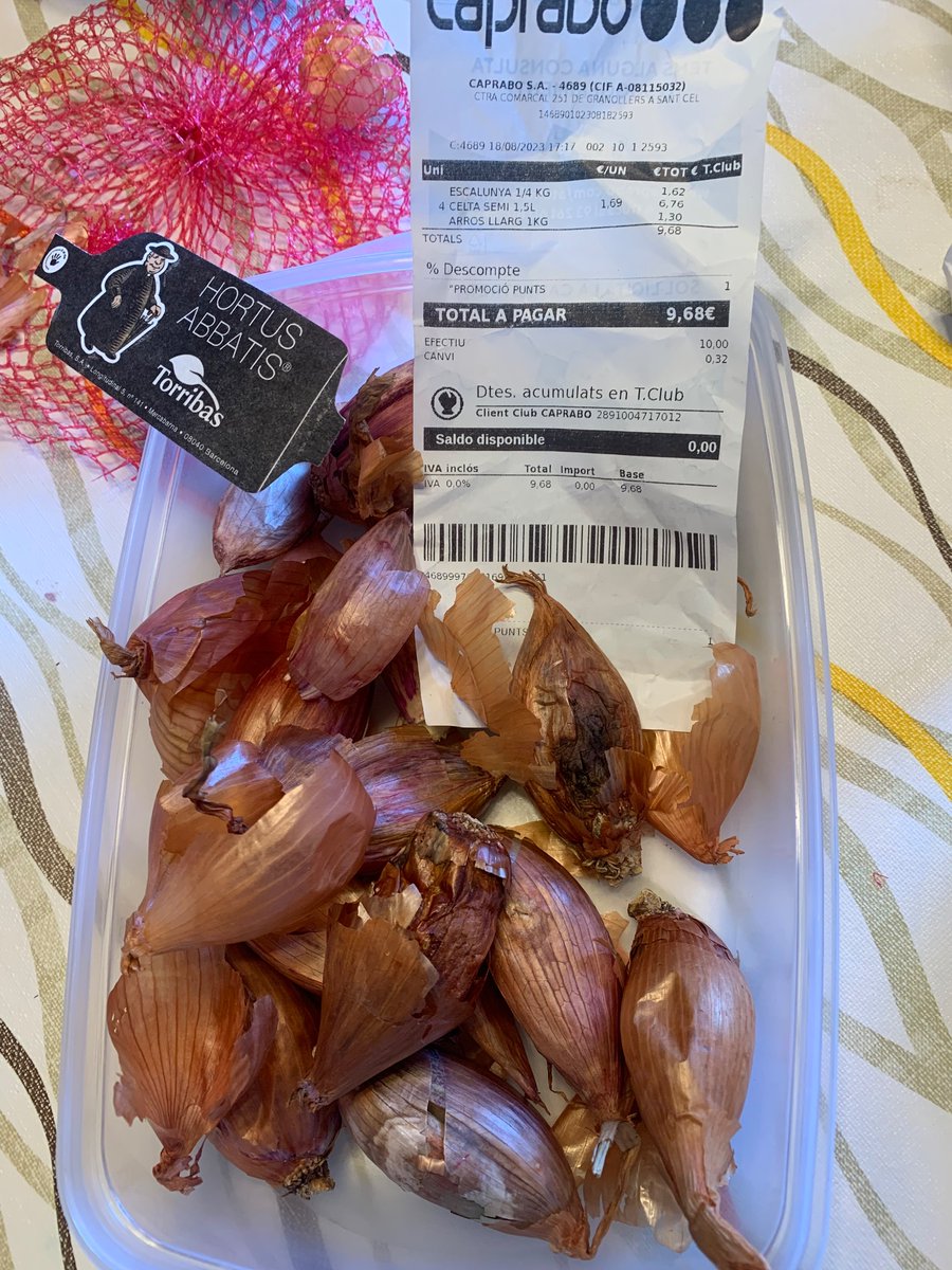 OYuyi35's tweet photo. @caprabo hola caprabo. Acabo de llamar porque compré una cebolla Escalunya, están en su estante muy bien puestas, confío en la cálidad que ustedes ofrecen de sus productos frescos. No reviso, como lo hago yen otros súper, confío y cuando llego a casa están secas,  podridas, https://t.co/7XJRMoj5DE