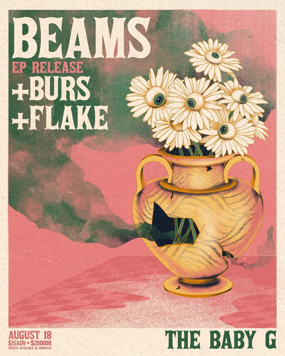 Tonight! @BEAMStheBand celebrate the release of their new LP alongside @bursmusic and Flake at @TheBabyGToronto Tix available at the door 8pm Doors 9pm Flake 10pm Burs 11pm Beams