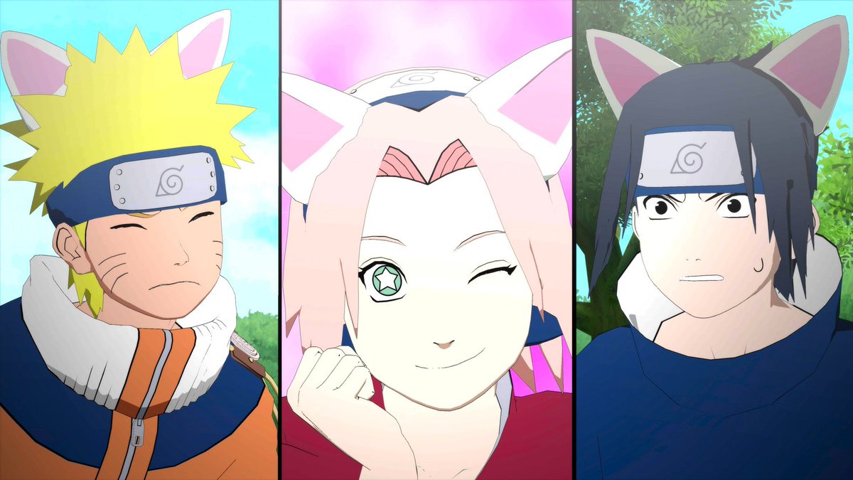 BandaiNamcoLA's tweet photo. ¿Naruto Uzumiauki? 😺
¿Sakura Gatuno? 😸
¿Sasuke Michiha? 😼

¿Qué está pasando? https://t.co/G39rrSw2R8