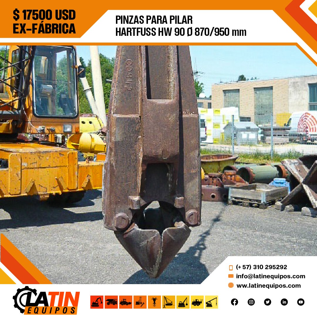 - Mandíbulas abiertas = ap. 950mm.
- Cplt. con 2 suspensiones de cadena.
- Comprobado funcionalmente ☑️

➡️ Precio USD17500

#ingeniería #construcción #civil #proyectos #venta #productosdesegunda #latinequipos