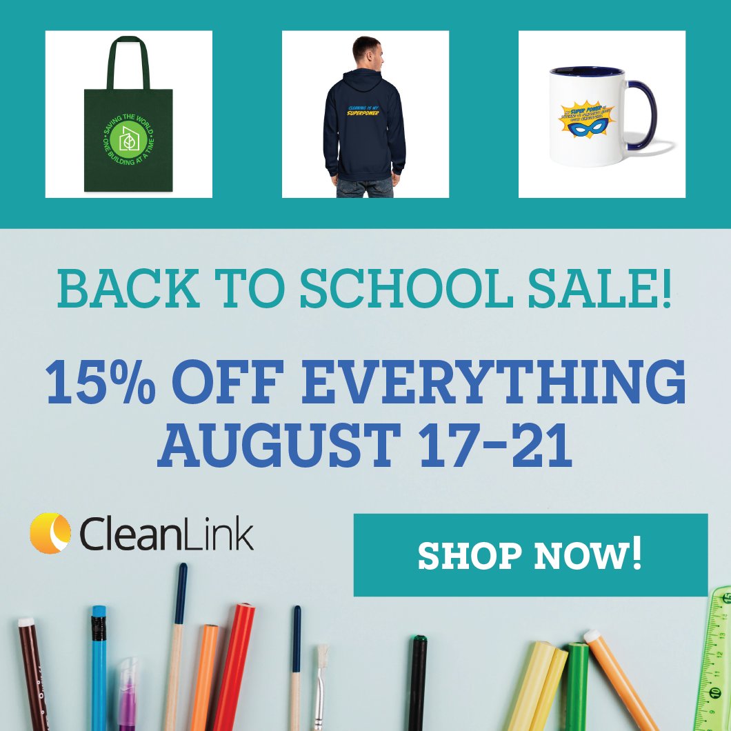 CleanLinkNews's tweet image. Our Exclusive Back to School Sale Continues! 📚
Now through Monday, save 15% off all items in our CleanLink Merch Store. Limited time offer. Shop now and save big: bit.ly/43OScWG
#backtoschool #merchstore #cleaning #cleaninghacks #cleaningmotivation #cleaningservice