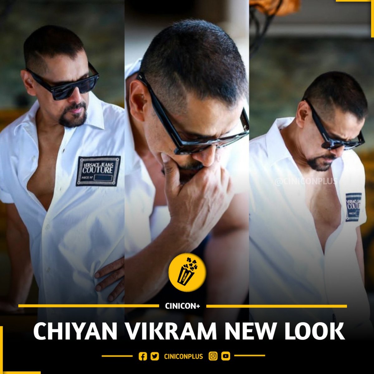 Ciniconplus's tweet photo. #chiyanvikram New look 😨

#CinemaUpdate #Ciniconplus #Cinemanews #cinema #cinemaupdates #thagalan #jailer #leo https://t.co/tQTS8Tlkat