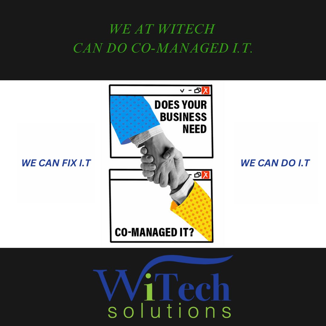 WI_Technology's tweet image. Elevate your game by joining forces with a co-managed IT service provider and take your business to new heights. It can result in cost savings through shared responsibility and bring a fresh perspective to the table. Upgrade your IT and watch your business soar! (340) 715-7731
