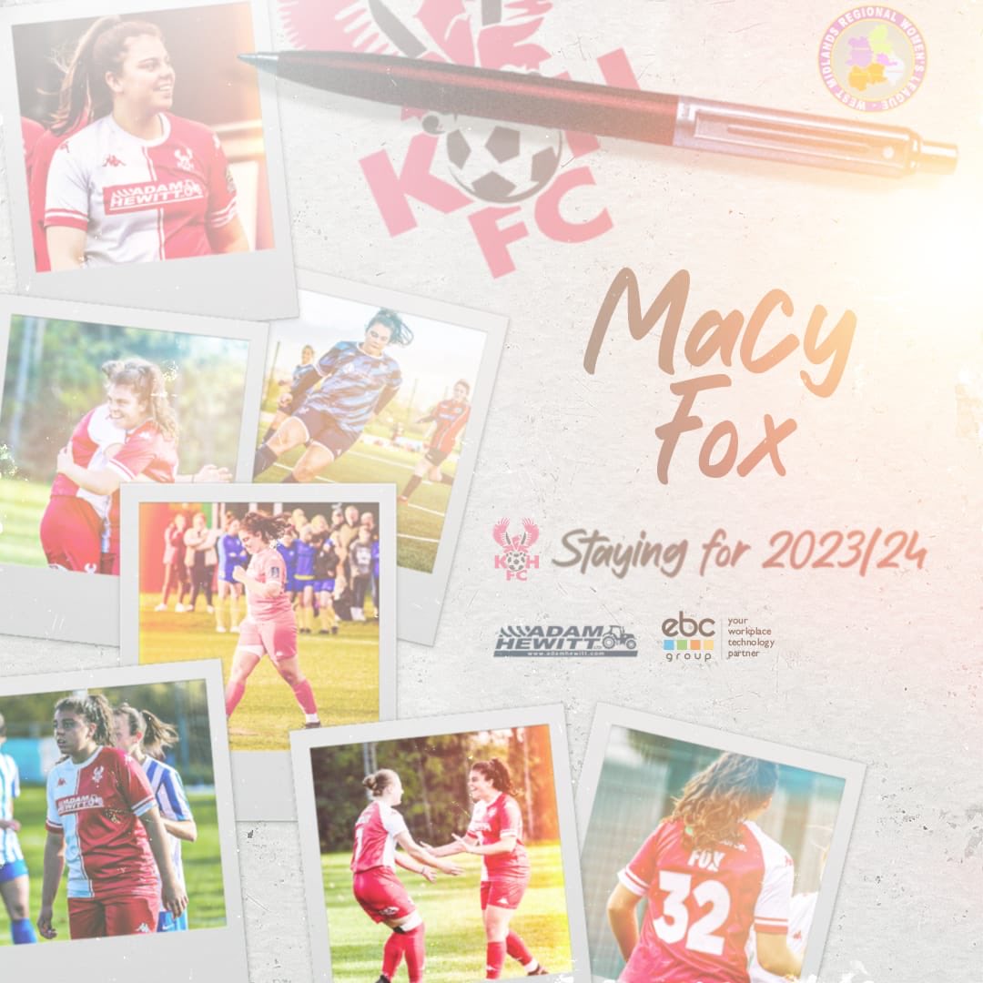 harrierswomen's tweet photo. RETAINED -Macy Fox⚽️

Another great player retained for 23/24! Macy is a very strong and talented forward with an eye for a goal.

#Harriers 🦅 https://t.co/sfmMBVMZ3Z