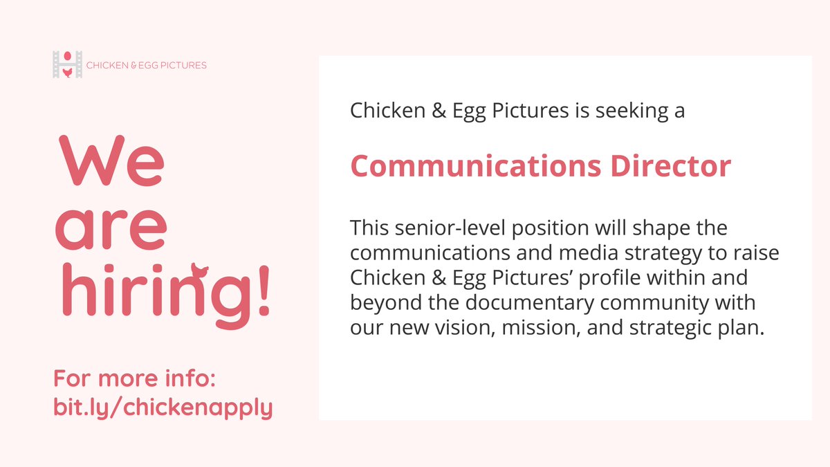 Chicken & Egg Films tweet media