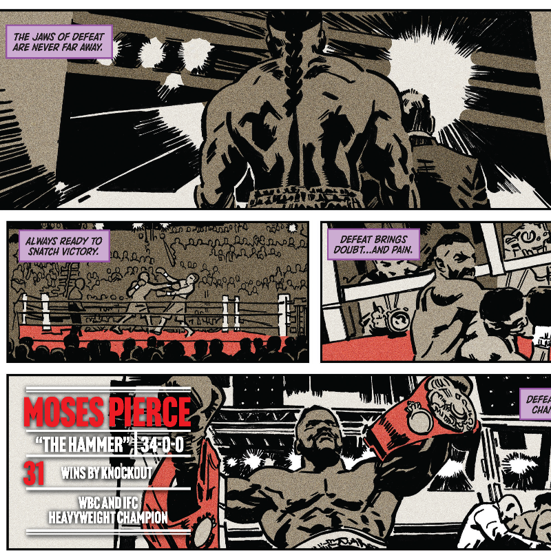 boomstudios's tweet photo. Step into the ring again for this sneak peek at CREED #3, the newest issue from creative director @michaelb4jordan, writers @MorganicInk and @Jaijamison, artists @wiltonarts and @val_delandro, colorists @djcolorscomics and @mlillustration. In comic book shops NEXT WEDNESDAY!