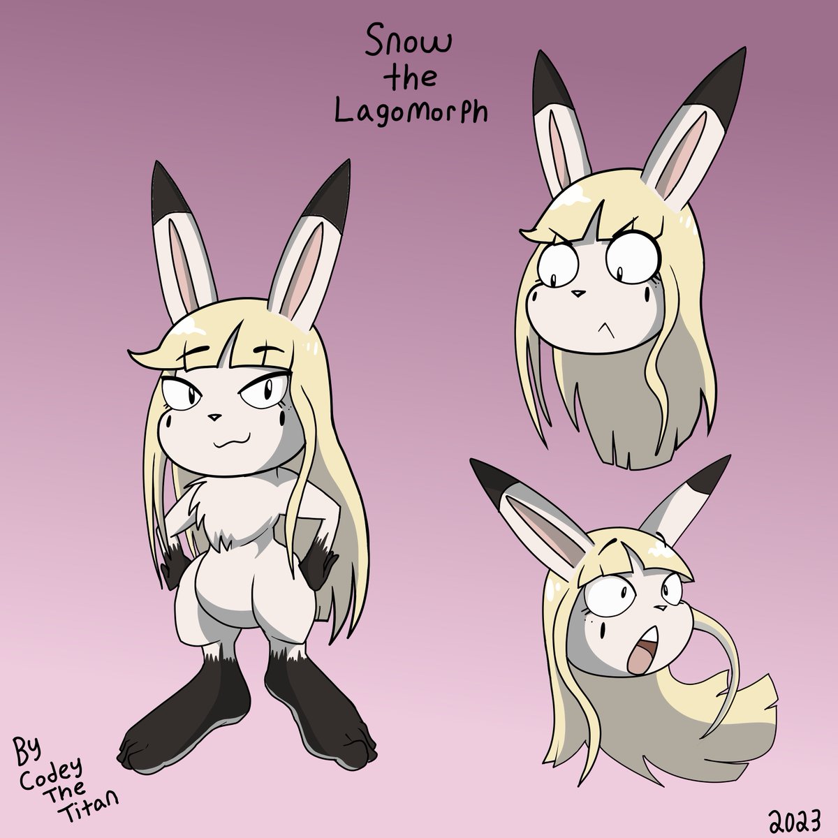 CodeyTitan's tweet photo. Here's some Digital Versions i've made of my Characters Snow and Kipper's Concept Art. #ArtistOnX #Anthro #Kipper #Snow #OC #OriginalCharacter #ConceptArt #Lagomorph #Catworm #Cat #Bunny #BunnyGirl #Art #DigitalArt #Rabbit https://t.co/QKXNZYmbzZ
