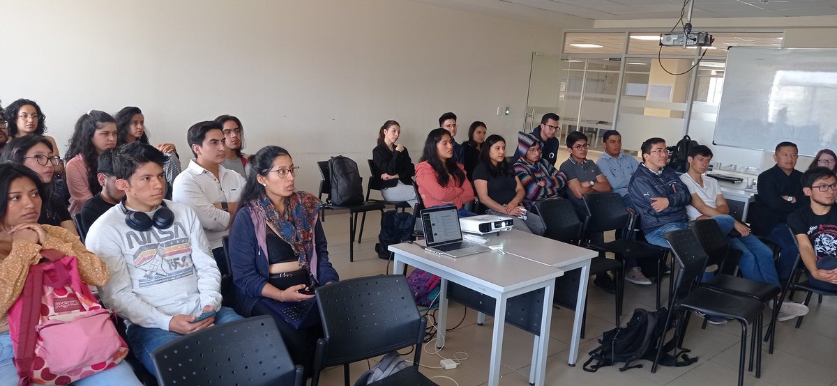 CienciaLatitud0's tweet photo. And #EPIC3 is coming to an end. Today the attendees are showing what they learned during last week. Presentations of small projects in astrophysics, high energy physics and machine learning. Great talks full of enthusiasm and science👨💻👩💻 https://t.co/LzRlccYgM5