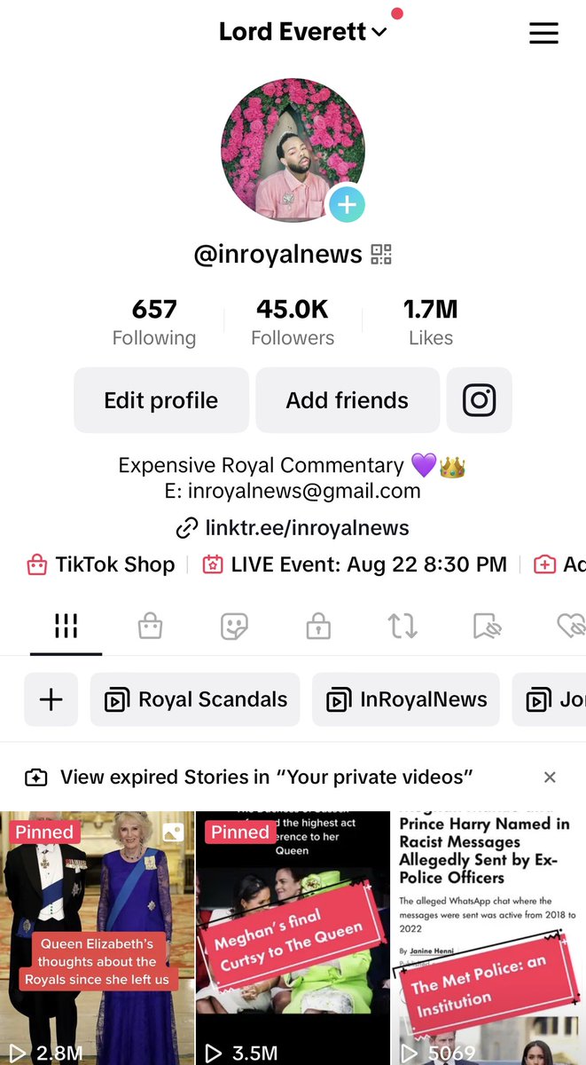 Dont be fooled, I command 45k Lords & Ladies on TikTok and another 5k on YouTube. Take your pathetic and negative views about Meghan to someone on your level. You #CrownCritters are nothing to me 😘. This is Expensive Commentary #TeamMeghan #TeamHarry