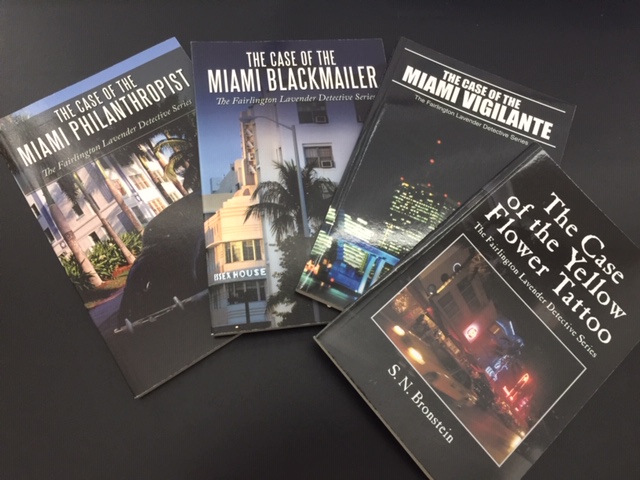 It doesn't always take 435 pages to tell a good story. These are four police procedural crime stories from the files of a Miami Beach private detective. The Fairlington Lavender Detective Series. CLICK: snbronsteinauthor.com