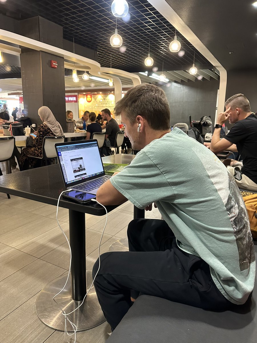 matthewduran's tweet image. Headed to Moldova to lead a conference with James Lasley. Sitting in Chicago Airport and he is watching lectures by @MusingsOnChrist for his @SWBTS classes. What a great avenue to educate and equip!