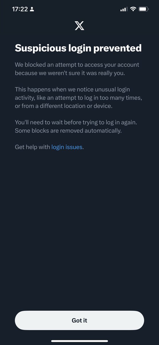 dumbcrypto1's tweet photo. @X I’m trying to login my account but it won’t let me https://t.co/CburiAym3c