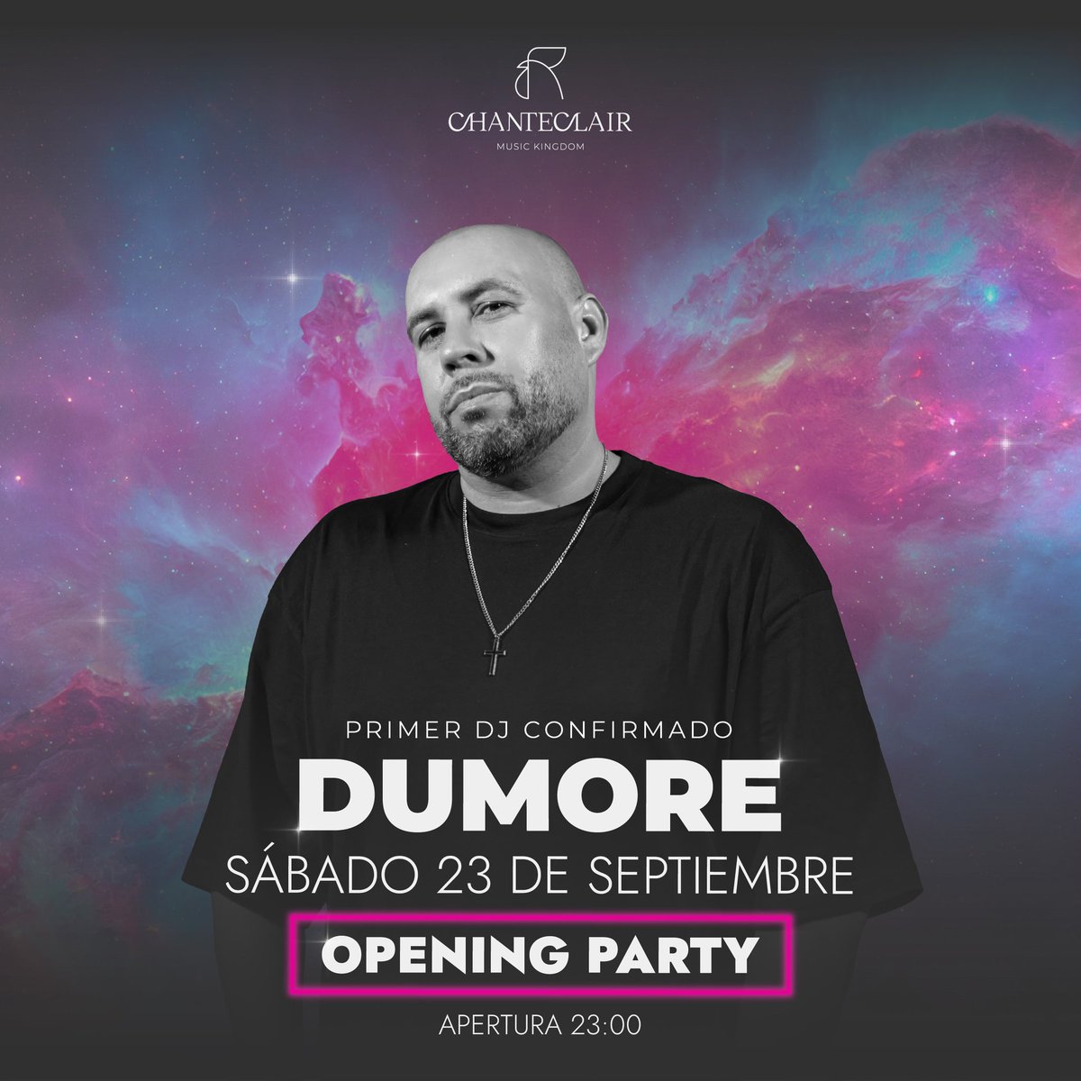¡PRIMER DJ CONFIRMADO!

🎧DUMORE estará en la Opening Party del 23 de Septiembre en Chanteclair.

🎉La Opening Party de esta temporada será de lo MÁS GRANDE que te puedas imaginar y querrás estar ahí.