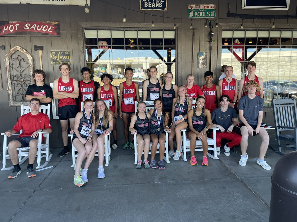 💪Strong showing for the LHS Cross Country team at fist meet of the season.

The Lady Leopards are Champions 🏆 of the Temple Invitational. The Leopards finished 7th.

Jayla Fish finished 🥇 in the Girls race. Landry Wagoner was 🥉. Dale Hudspeth finished 9th in the Boys race.