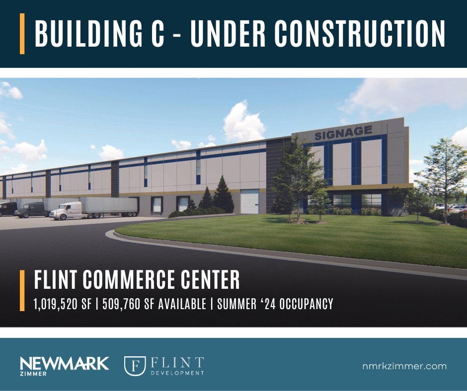 Flint Development and Newmark Zimmer are pleased to announce that Building C at Flint Commerce Center in DeSoto, KS has commenced construction and will deliver in Summer 2024.

#construction #cre #industrialrealestate #commercialrealestate