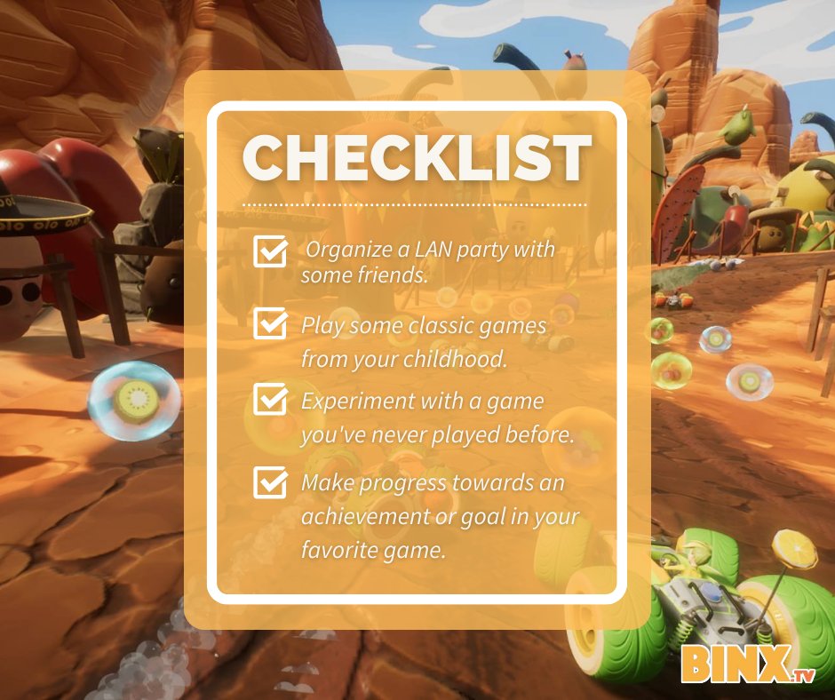 binxtv's tweet photo. 🎮📝 Ready for an epic gaming weekend? Here's your checklist!
Game on! 📷 #GamingWeekend #ChecklistComplete
https://t.co/MoMbYWtmRq https://t.co/x03oTwEDaP