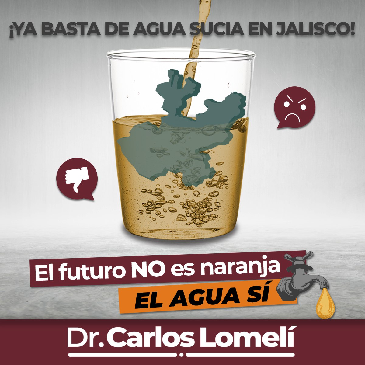 DrCarlosLomeli's tweet photo. ¡Ya basta de agua sucia en Jalisco! Amigas y amigos, necesitamos su apoyo para asegurar un futuro con #AguaLimpiaParaTodos en la ZMG.  ¡Comparte con nosotros para alzar la voz juntos!. #ElFuturoNoEsNaranjaEnAguaSí https://t.co/4c3f6i2qHT