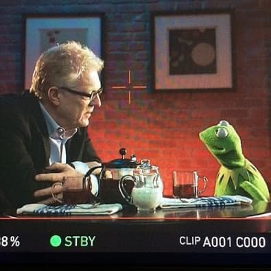 SirKenRobinson's tweet photo. A Gem from Sir Ken Robinson: Introducing Kermit the Frog at TEDxJackson

Prepare to be enchanted by this heartwarming moment as Sir Ken Robinson introduces Kermit the Frog's session, "The Creative Act of Listening to a Talking Frog” at TEDxJackson. https://t.co/7rS8cltexm