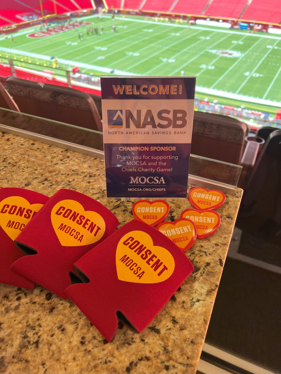 🏈 “<a href="/NASB_Bank/">NASB</a> is proud to be part of the championship team for this important event benefiting MOCSA &amp; the families they serve across Chiefs Kingdom!" Shauna Olson, Vice President of Marketing said. 

❤️💛 Thank you, NASB, for your support as a Champion Level ($100k) Sponsor!