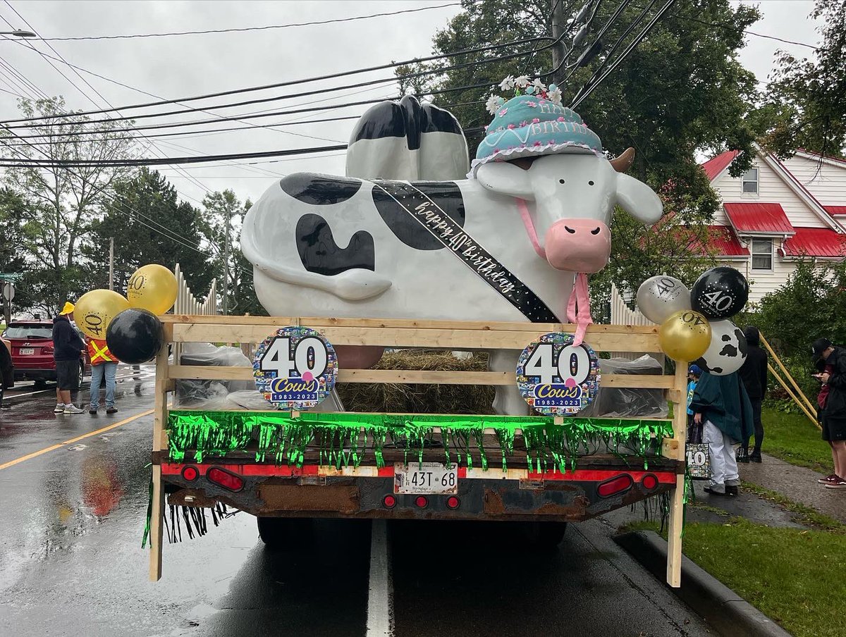 Did you see us mooooving along this morning? We were so excited to be part of the @GoldCupParade on Prince Edward Island, to help celebrate 40 years of COWS 🎉 🐄