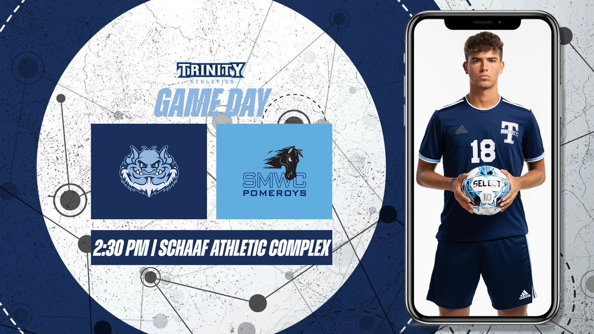 Time to kick off the new season!

⚽️: <a href="/TrinityMSoccer/">Trinity Men's Soccer</a> 🆚 St. Mary-of-the-Woods (Ind.)
⏰: 2:30 pm
📍: Schaaf Athletic Complex
🎦: @WJOB_JEDtv 
📊: tinyurl.com/4fe87snp