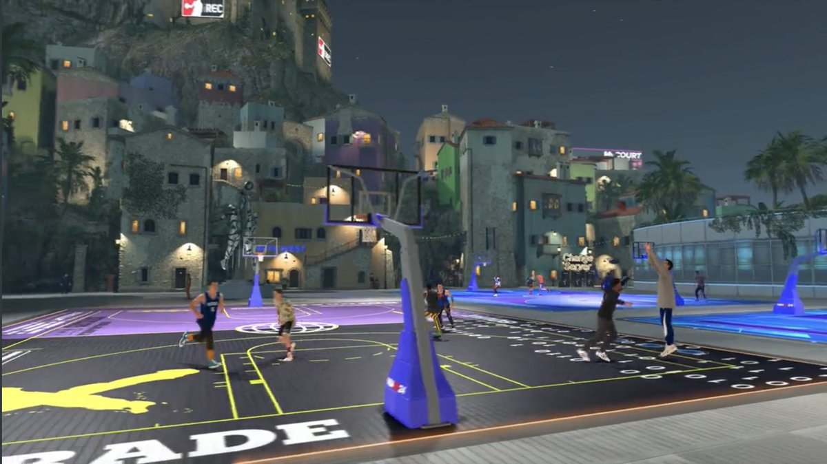 Les différents terrains présents dans le quartier #NBA2K24 CurrentGen