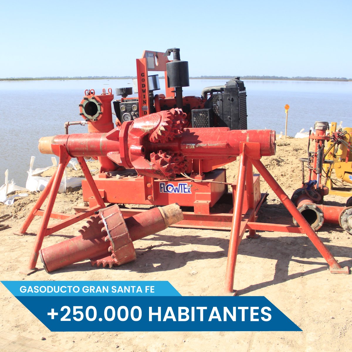 ENERFE_SF's tweet photo. ⬆️El #Gasoducto #GranSantaFe Acercará el gas domiciliario a +250.000 habitantes. Trabajamos para que pronto se cumpla💪🏻 #santafe #elcruce #enerfe #gsf #obras https://t.co/7Igp1HoBEt