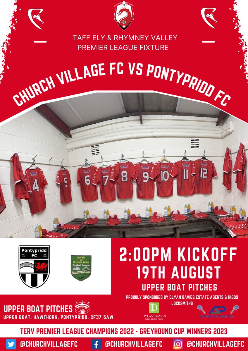📢⚽️ 𝗙𝗶𝗿𝘀𝘁 𝗟𝗲𝗮𝗴𝘂𝗲 𝗙𝗶𝘅𝘁𝘂𝗿𝗲 𝟮𝟯/𝟮𝟰!

Tomorrow afternoon we kick off our league campaign against <a href="/PontypriddAFC/">Pontypridd AFC</a> at Upper Boat 🏟️

The boys are absolutely raring to go and can’t wait to get the league season underway 🔜

Come along and support the boys ❤️🤍