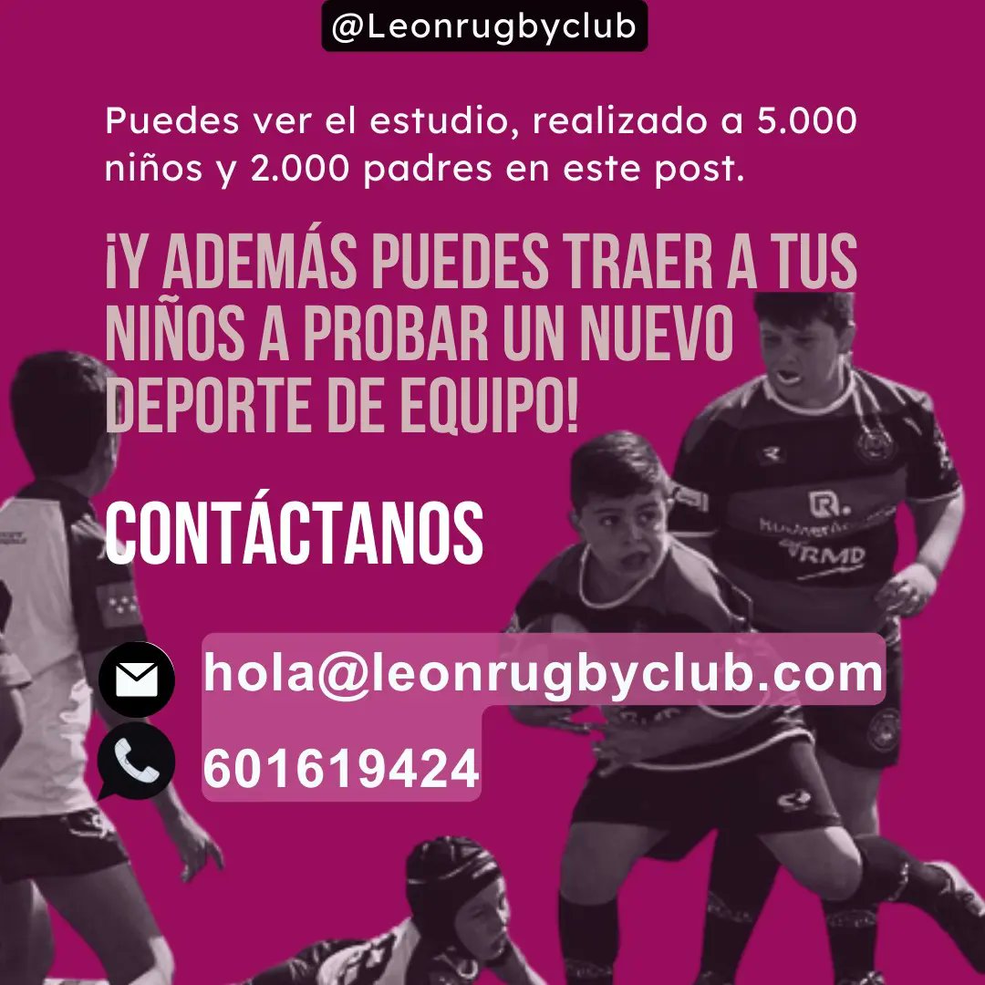 LeonRugbyClub's tweet photo. ❤️¿Por qué a tus hijos les gusta el deporte? ✅️¿Les sienta bien?🎓¿Ayuda a mejorar su rendimiento académico?

🤓Estas son algunas de las preguntas que responde el Estudio "Understanding trends in youth participation in sport", publicado por el COI: https://t.co/91e8BKiqnK https://t.co/guVuO9UauN