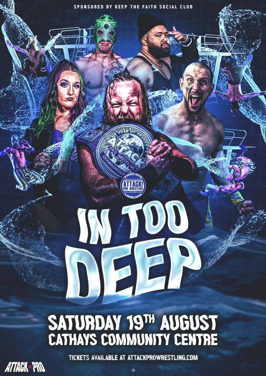 Today is your last chance to book tickets for IN TOO DEEP tomorrow in Cardiff!

Don’t miss out 🌊 join us at the bingo hall for the weird and wonderful world of ATTACK!

ringsideworld.co.uk/event6621/atta…