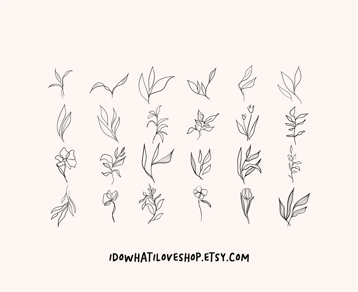 studionozes's tweet photo. Minimalist TATTOO FLASH Botanical LineArt, Clipart Designs, Floral Line Drawing, Leaves Illustrations, Feminine Tattoo Designs https://t.co/EWPKO9Oxgi via @Etsy https://t.co/iSHyP4f9AU