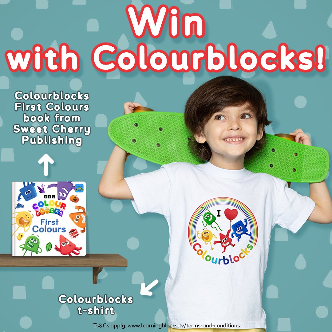 ANOTHER GIVEAWAY! 🎊 We couldn't resist! You and your Colour Explorer can be one of two winners to wear our brand NEW colour fun t-shirt. You'll also win our brand new #Colourblocks First Colours book from @SweetCherryPub coming out on the 24th of August.📚 Enter on Instagram.