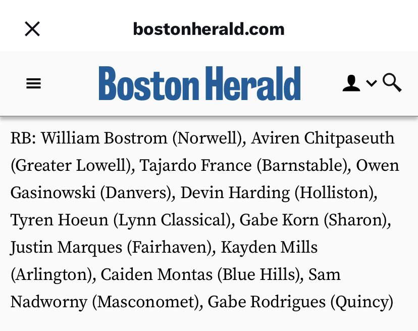 Presidents Football (@presidentsfball) on Twitter photo <a href="/GabeRodrigues05/">GabrielRodrigues24’qhsfb</a> making <a href="/BosHeraldSports/">Boston Herald Sports</a> All-Eastern Mass Pre-Season Honorable Mention
<a href="/presidentsfball/">Presidents Football</a>
ROLL HATS!!
bostonherald.com/2023/08/18/17t… <a href="/GabeRodrigues05/">GabrielRodrigues24’qhsfb</a> making <a href="/BosHeraldSports/">Boston Herald Sports</a> All-Eastern Mass Pre-Season Honorable Mention
<a href="/presidentsfball/">Presidents Football</a>
ROLL HATS!!
bostonherald.com/2023/08/18/17t…