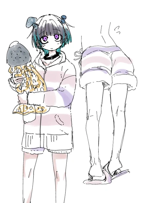 これは引きつった笑顔で一生懸命ファンサしてくれるたんご君と、ガンギマるたんご君と、部屋の隅でぼんやり光るヤコウたんご君と、手癖で描いたオタク丸出しでもいいからモコモコしたパジャマを着ててほしい足が細すぎるたんご君。 