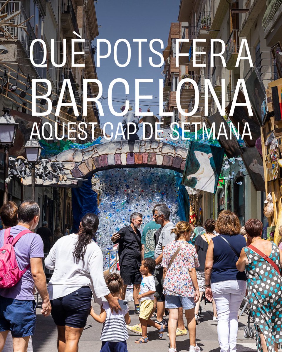barcelona_cat's tweet photo. 😎 Comencem un nou #capdesetmanaBCN ple d'activitats i plans per gaudir de la ciutat!

Dues de les festes majors més importants de Barcelona, les de #Gràcia i les de #Sants! Exposicions, mercats, festes populars, cinema...

Som-hi!👇 https://t.co/WtZDT2Haxo