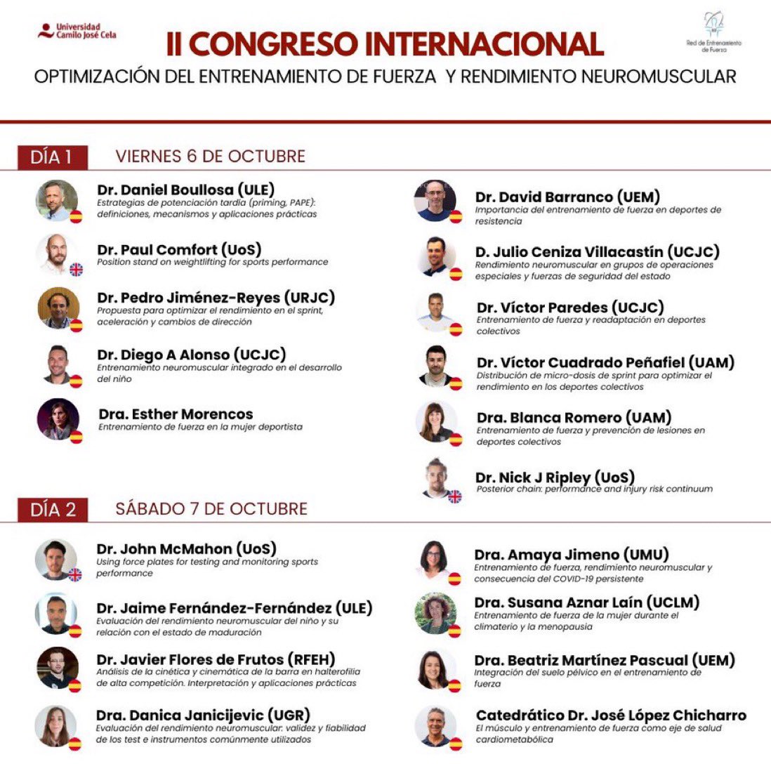 Echa un vistazo al cartel de “EL” Congreso de Fuerza en España, organizado por la <a href="/RedFuerza/">REF Red de Entrenamiento de Fuerza</a> <a href="/CCAFyD_UCJC/">CCAFyD UCJC</a> <a href="/STreNgthP_RG/">STreNgthP Research Group</a> en la <a href="/universidadcjc/">UCJC</a> 

¡No te lo puedes perder! 💪🏋🏽‍♀️🔬
Apúntate aquí 👉 refnet.es