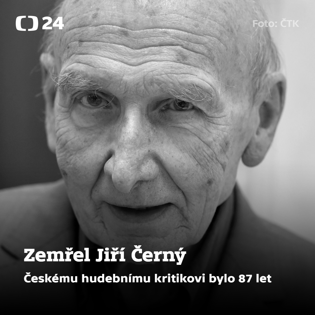 CT24zive's tweet photo. Ve věku 87 let zemřel ve čtvrtek v pražské nemocnici významný hudební kritik Jiří Černý. Uznávaný publicista měl dlouhodobé zdravotní problémy, zejména pohybové. Poslední týdny strávil ve zdravotnických zařízeních. https://t.co/lcpaOmE4Wh