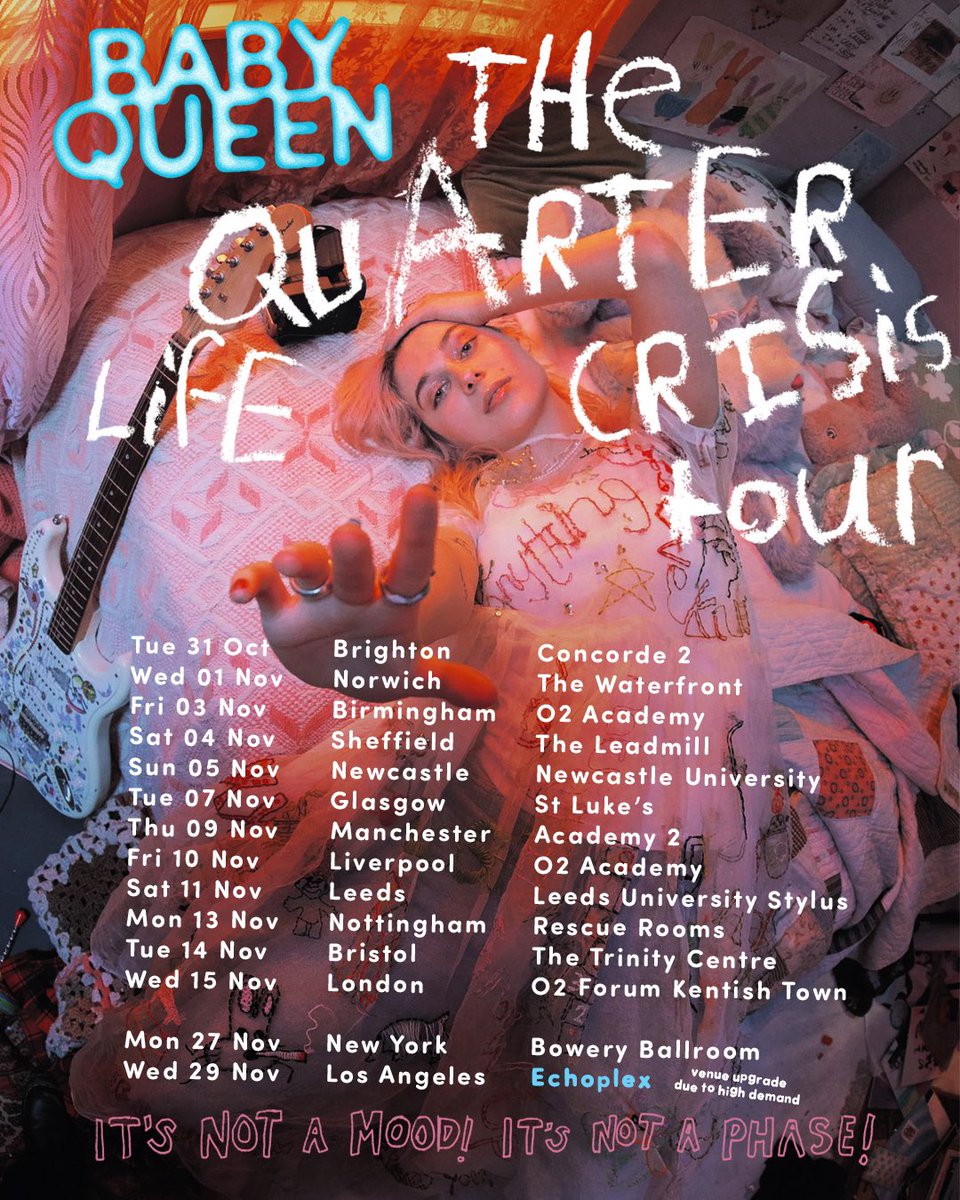 QUARTER LIFE CRISIS TOUR ON SALE NOW. LOS ANGELES SOLD OUT AND UPGRADED. GET YOUR TICKETS ❤️ babyqueen.lnk.to/QLCtour