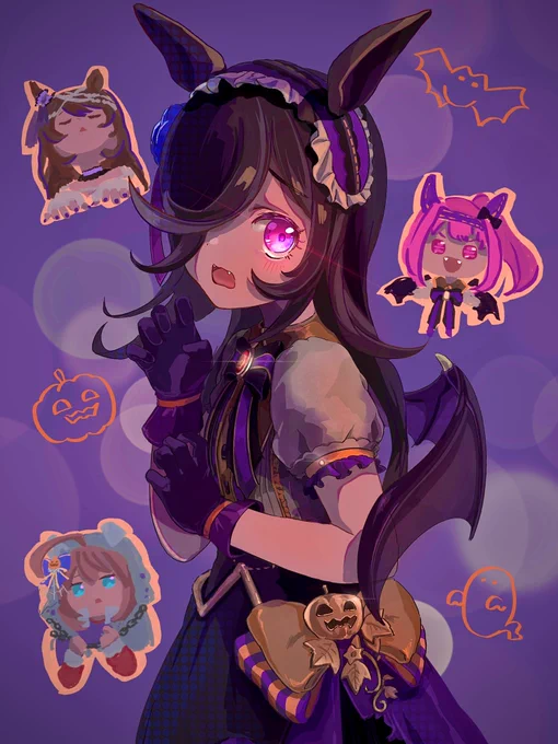 ずいぶん前に描いたやつ!
 #米の日 #ライスシャワー 