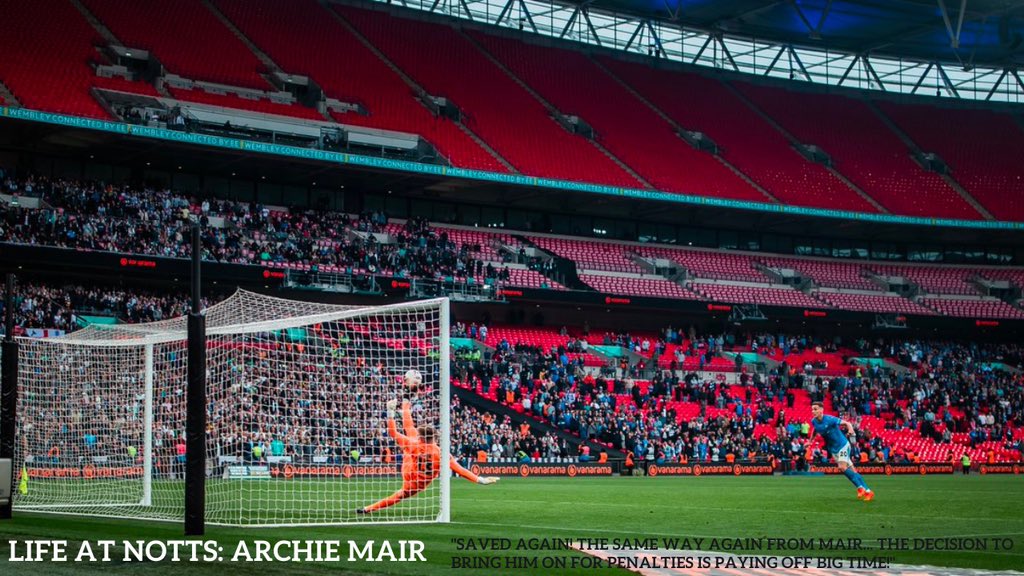𝐀𝐧𝐝 𝐢𝐭’𝐬 𝐥𝐢𝐯𝐞! 

My full interview with the penalty shootout hero <a href="/archie_mair/">Archie Mair</a> is available to watch following the link below 👇🏽 

Hope you all enjoy it just as much as I did recording it! ⚫️⚪️

youtu.be/W9oevoCjqos

#Notts