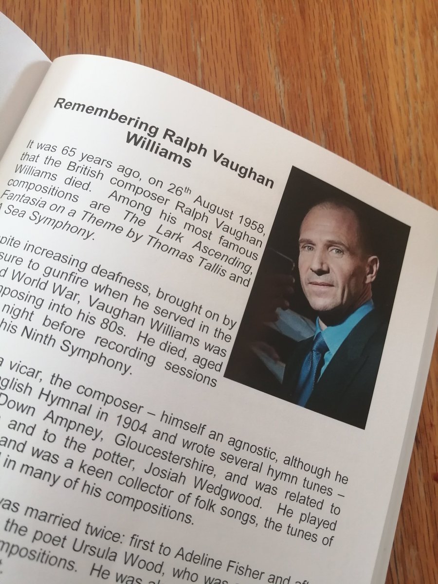 Interesting article on the life and career of Ralph Vaughan Williams in our parish magazine this month, but I can't believe they skipped over how good he was as Voldemort.