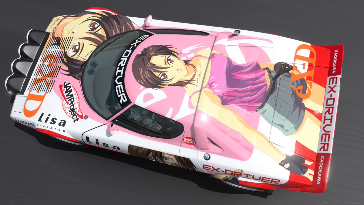 urakaze_maru's tweet photo. 真面目にリバリー作っても結局は痛車にしちゃうんだなぁｗ
ランチャーストラトスとくればeX-Driver
デザインしてる間はずっと頭の中で「狙撃手」が流れてました
ロータスヨーロッパがあればなお良かったんだけどGT7には収録されていないのでアルピーヌで代用
#GT7 #GT7Livery #痛車 #exdriver https://t.co/SPXZWRXsaL