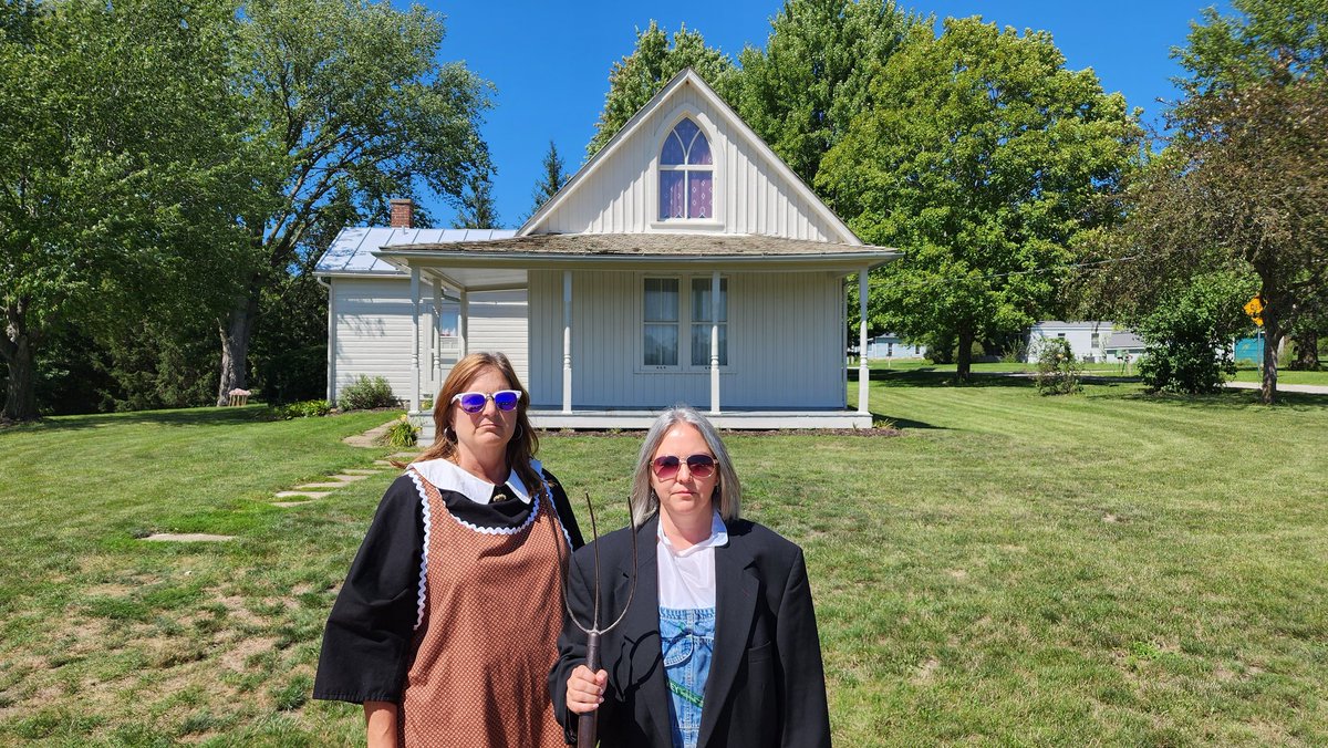 The American Gothic House with <a href="/happyhoyt/">Sonja</a>. #mwtnottumwa