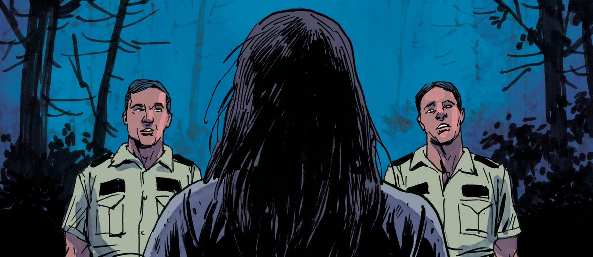 Afterlightcomic's tweet photo. 🔒 Locked away for a reason. Now, they're on the loose and hungry for blood. The guards stand between chaos and order. #EscapeFromEvil #SlasherRoyale LIVE on Kickstarter | https://t.co/bSCzmr82Yr https://t.co/m4Tu6EpM4I