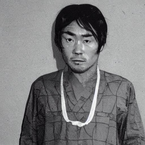 Waruoka Kakuzo, the man who separated and materialized the evil mind of Maruoka Kyuzo.
丸岡九蔵の悪の心が分離して実体化した男・悪岡苦憎(わるおかくぞう)