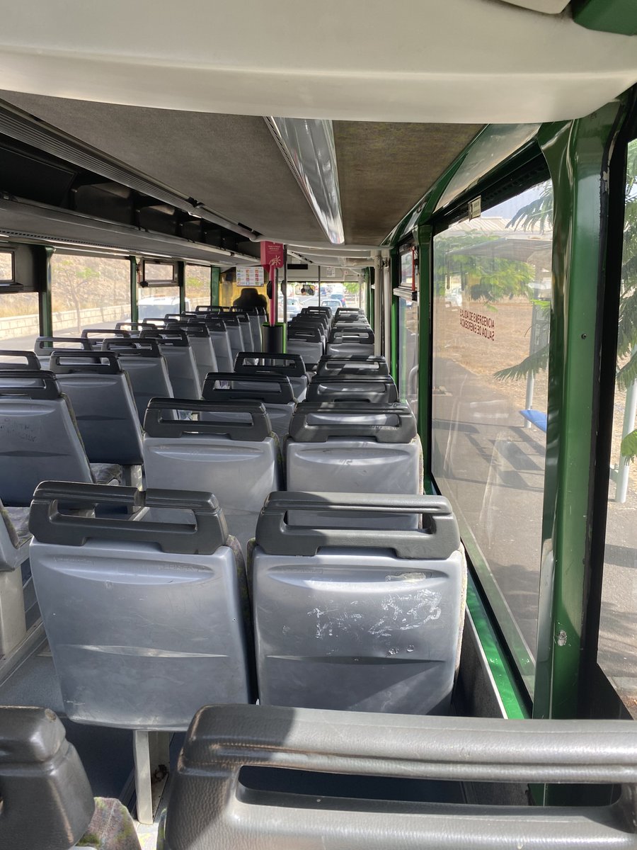 sunroof_inside's tweet photo. An empty bus in #Tenerife in August?! #travelblogger #xplorer #erasmusforyoungentrepreneurs #EIW2 https://t.co/kDZnDZOvwy