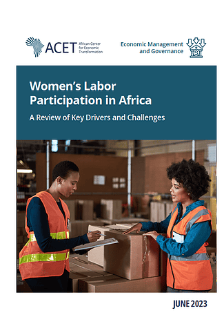 AcetforAfrica's tweet photo. Gender equality in Africa's workforce remains a challenge. Dive into our latest report as we review key drivers and hurdles in women's labor participation across the continent.

📚Download at: https://t.co/pIAE1R5gk0
 #GenderEquality #GrowthWithDEPTH https://t.co/pfaWUBLCwQ