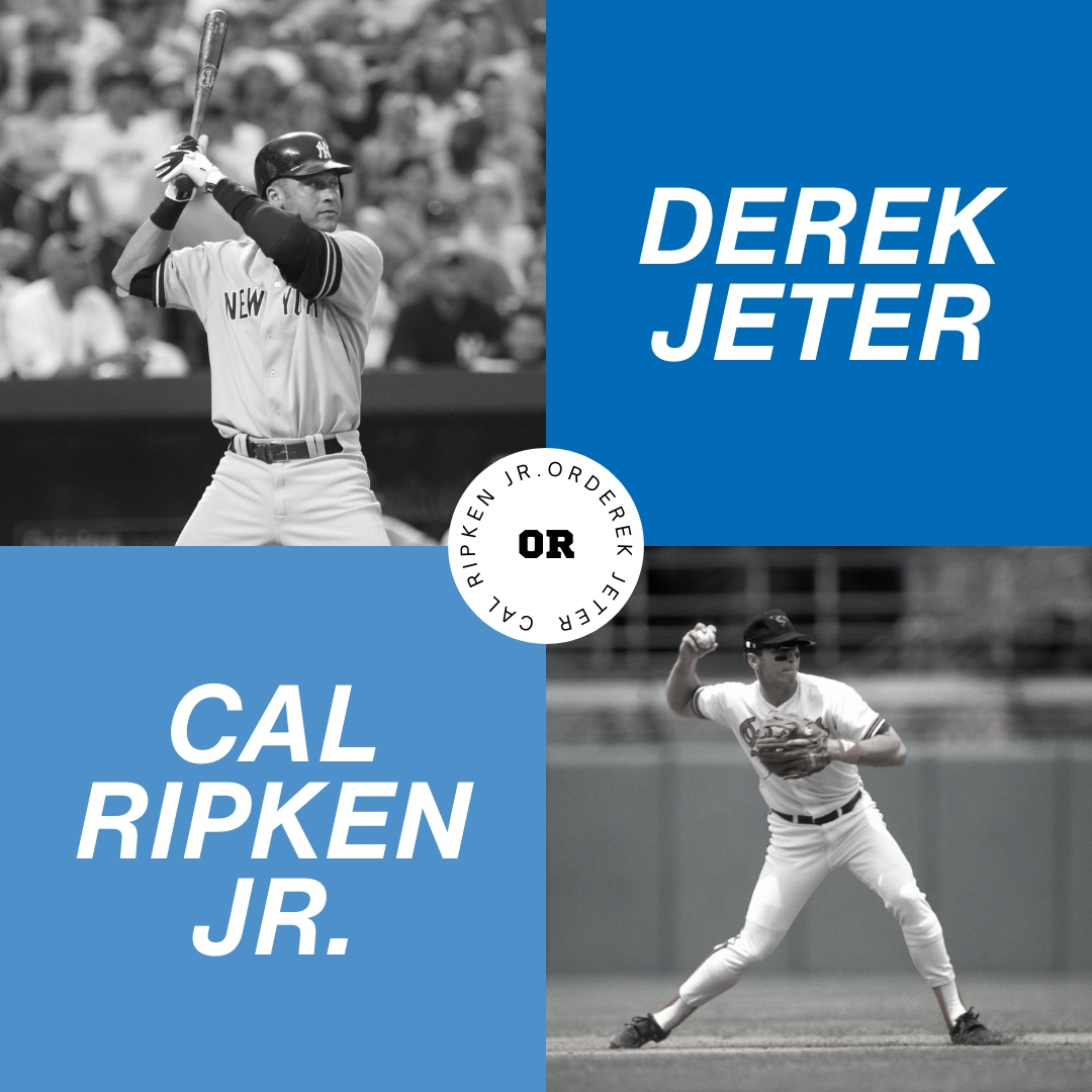 Retweet for Derek Jeter, Like for Cal Ripken Jr! Let's settle the debate and see who takes the crown in this battle of baseball legends! 
bit.ly/3HWukYl #BaseHitGame 
#VirtualCompetition 
#BaseballSim #BaseHitCommunity 
BuildYourBaseballDynasty